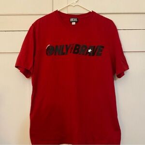 Diesel Bold Red Tee with Graphic Print